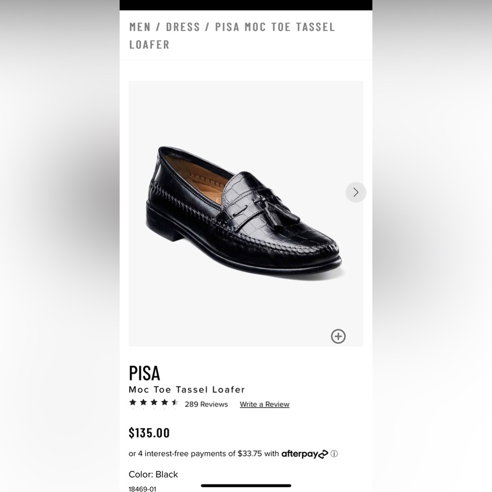 Florsheim Pisa Moc Toe Tassel Loafer M, 8.5